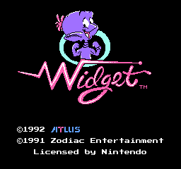 Widget (USA) Title Screen